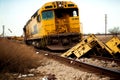 Railroad crossing accident train that went off track while driving at speed