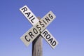 Railroad Crossing Sign Royalty Free Stock Photo