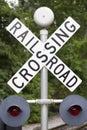 Railroad crossing sign Royalty Free Stock Photo