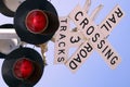 Railroad Crossing Sign Royalty Free Stock Photo