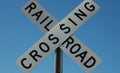 Railroad Crossing Sign Royalty Free Stock Photo