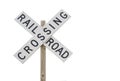Railroad Crossing Sign Royalty Free Stock Photo