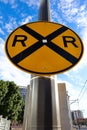 Railway Road USA sign Royalty Free Stock Photo