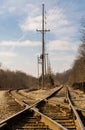 Railroad crossroads.