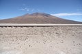 Railroad in the Desert and mountain Royalty Free Stock Photo