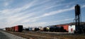 Railroad freight yard Royalty Free Stock Photo