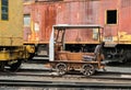 Railroad inspection motor car Royalty Free Stock Photo