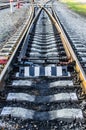 Railroad junction Royalty Free Stock Photo
