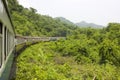 Railroad through the mountains with Forest