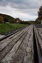 Railroad rails railroad rails metal. Royalty Free Stock Photo