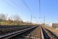 Railroad rails Royalty Free Stock Photo
