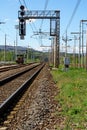 Railroad and shunter in Tuscany