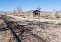 Railroad siding at Wabuska, Nevada Royalty Free Stock Photo