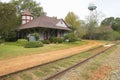 Railroad station at historic Andersonville Georgia, adjacent to Andersonville National Park for Civil War Prison