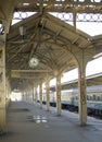 Railroad station platform - 2 Royalty Free Stock Photo