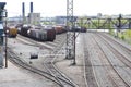 Railroad Stock Yard Royalty Free Stock Photo