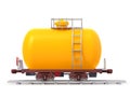 Railroad tank car cartoon side