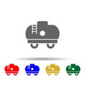 Railroad, tank multi color style icon. Simple glyph, flat vector of transport icons for ui and ux, website or mobile application Royalty Free Stock Photo