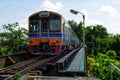 Railroad in Thailand. train Royalty Free Stock Photo
