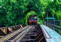 Railroad in Thailand. train Royalty Free Stock Photo