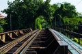 Railroad in Thailand. Royalty Free Stock Photo