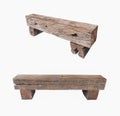 Railroad ties bench Royalty Free Stock Photo