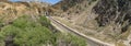 Railroad to Mountain Tunnel Royalty Free Stock Photo