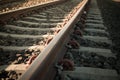 Railroad track background