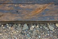 Railroad Track Closeup Background Royalty Free Stock Photo