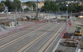 Railroad track construction in Oslo