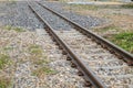 Railroad track in rural Royalty Free Stock Photo