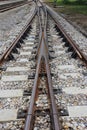 Railroad Track splitting lanes