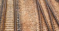 Railroad tracks background Royalty Free Stock Photo