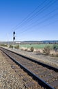 Railroad tracks in the Country Royalty Free Stock Photo