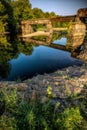 Railroad Trestle Over Clear Creek Royalty Free Stock Photo