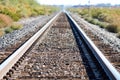 Railroad tracks in New Mexico