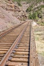 Railroad Tracks on Railroad Bridge Royalty Free Stock Photo