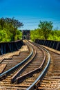 Railroad tracks in Richmond, Virginia.