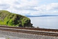Railroad tracks and San Fransisco Bay