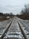 Railroad tracks Royalty Free Stock Photo