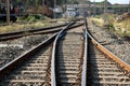 Railroad tracks and Switches - Image Royalty Free Stock Photo