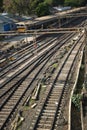 Railroad tracks and Switches - Image Royalty Free Stock Photo