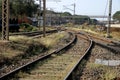 Railroad tracks and Switches - Image Royalty Free Stock Photo