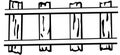 Railroad Or Train Rails Vector Illustration