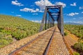 Railroad Trestle Bridge over Bear Canyon Perkinsville AZ Royalty Free Stock Photo