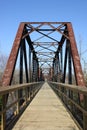 Railroad trestle converted to trail