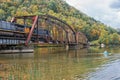 Railroad Trestle At Hawks Nest State Park In West Virginia