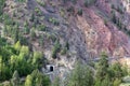 Railroad tunnel in the Fraser River Valley, British Columbia, Canada Royalty Free Stock Photo