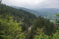 Railroad tunnels on The Sargan Eight narrow gauge railway in tourist resort Mokra Gora in Serbia.