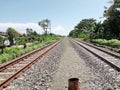 railroad in the village